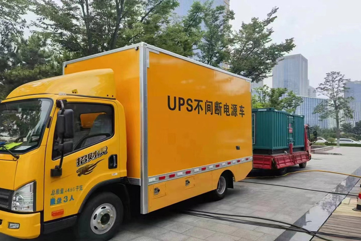 赤壁发电机租赁施工现场